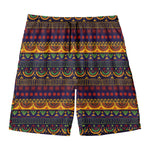 Native Tribal Indian Pattern Print Men's Swim Trunks
