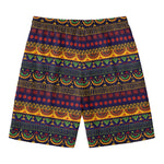 Native Tribal Indian Pattern Print Men's Swim Trunks