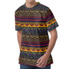 Native Tribal Indian Pattern Print Men's Velvet T-Shirt