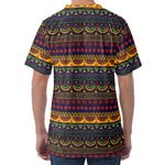 Native Tribal Indian Pattern Print Men's Velvet T-Shirt