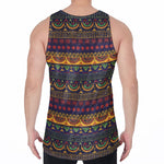 Native Tribal Indian Pattern Print Men's Velvet Tank Top