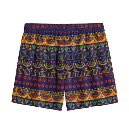 Native Tribal Indian Pattern Print Mesh Shorts