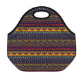Native Tribal Indian Pattern Print Neoprene Lunch Bag