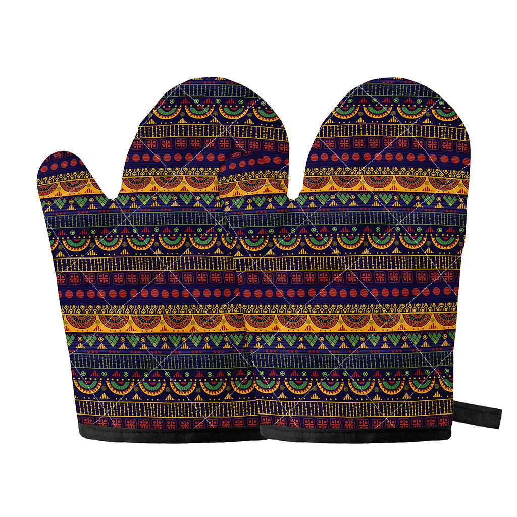 Native Tribal Indian Pattern Print Oven Mitts
