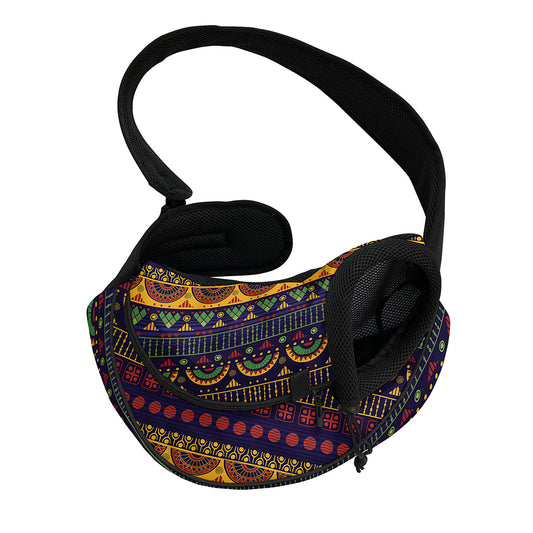 Native Tribal Indian Pattern Print Pet Sling Carrier