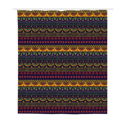 Native Tribal Indian Pattern Print Polyester Shower Curtain