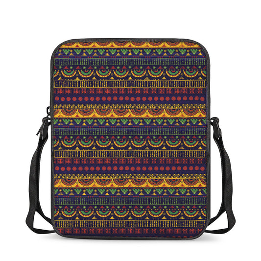 Native Tribal Indian Pattern Print Rectangular Crossbody Bag