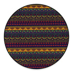Native Tribal Indian Pattern Print Round Floor Mat