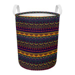 Native Tribal Indian Pattern Print Round Laundry Basket