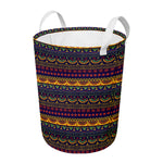 Native Tribal Indian Pattern Print Round Laundry Basket