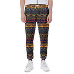 Native Tribal Indian Pattern Print Scuba Joggers