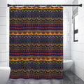 Native Tribal Indian Pattern Print Shower Curtain