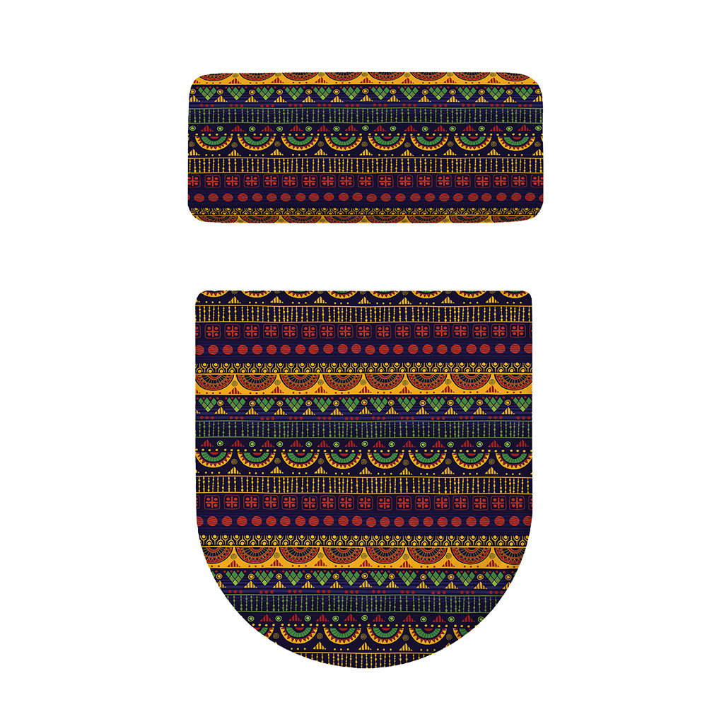 Native Tribal Indian Pattern Print Toilet Lid And Tank Cover Set