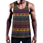 Native Tribal Indian Pattern Print Training Tank Top