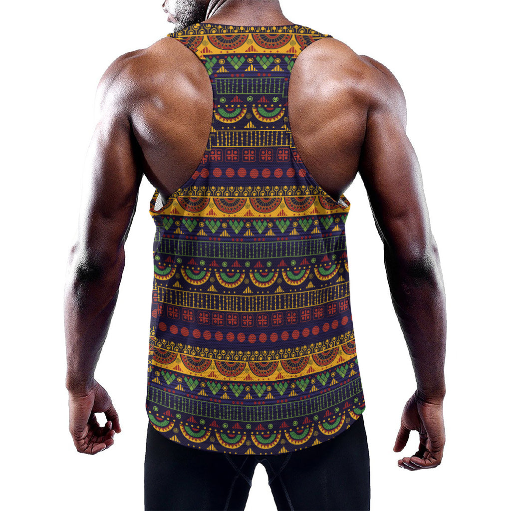 Native Tribal Indian Pattern Print Training Tank Top