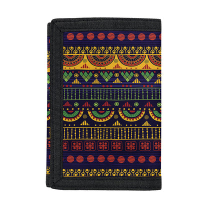 Native Tribal Indian Pattern Print Trifold Wallet