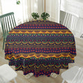 Native Tribal Indian Pattern Print Waterproof Round Tablecloth