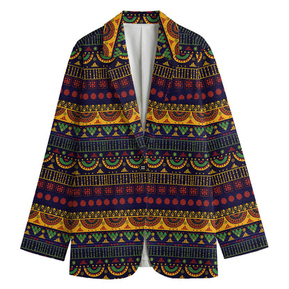 Native Tribal Indian Pattern Print Women's Blazer