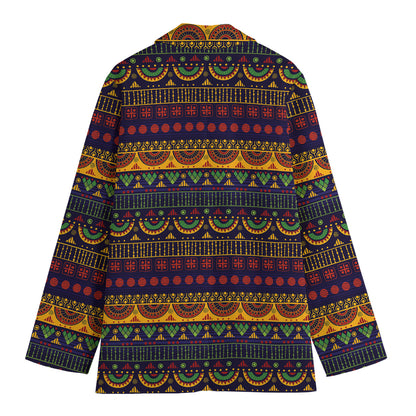 Native Tribal Indian Pattern Print Women's Blazer