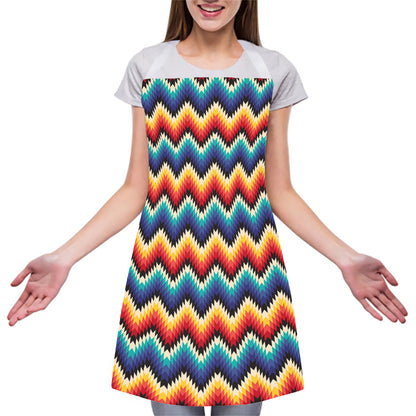 Native Tribal Inspired Pattern Print Adjustable Apron