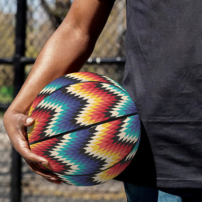 Native Tribal Inspired Pattern Print Basketball