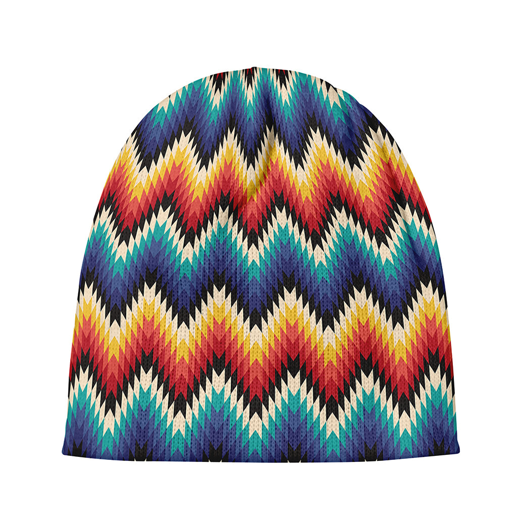 Native Tribal Inspired Pattern Print Beanie