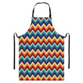 Native Tribal Inspired Pattern Print Bib Apron With Pocket