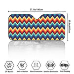 Native Tribal Inspired Pattern Print Car Windshield Sun Shade