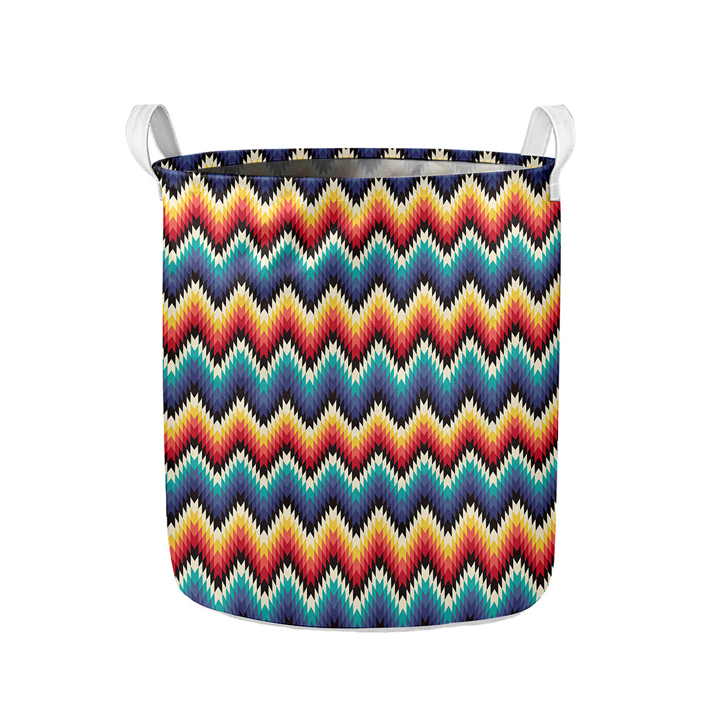 Native Tribal Inspired Pattern Print Collapsible Laundry Basket