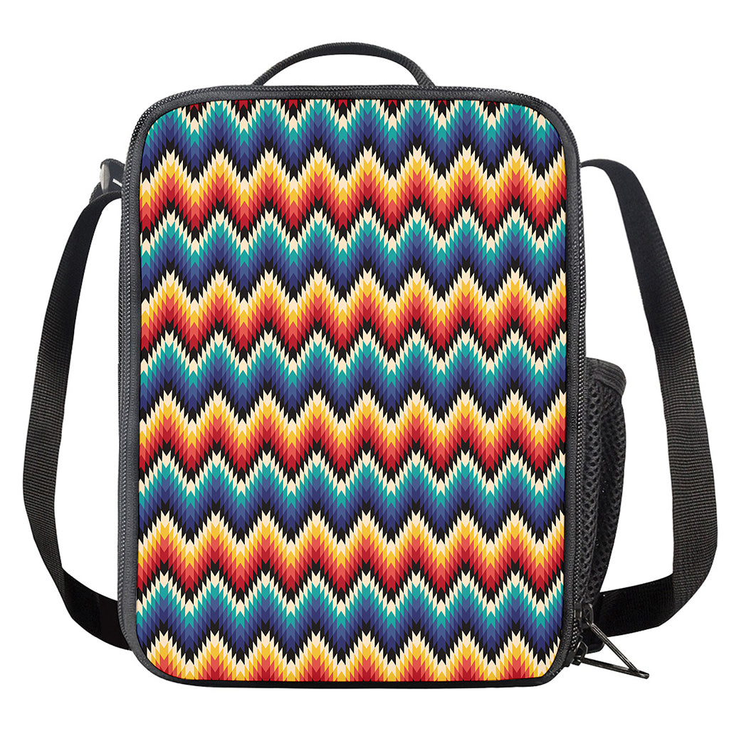 Native Tribal Inspired Pattern Print Crossbody Lunch Bag