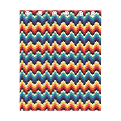 Native Tribal Inspired Pattern Print Curtain