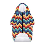 Native Tribal Inspired Pattern Print Dog Zip Up Hoodie