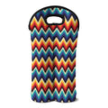 Native Tribal Inspired Pattern Print Double Neoprene Wine Tote