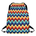 Native Tribal Inspired Pattern Print Drawstring Backpack