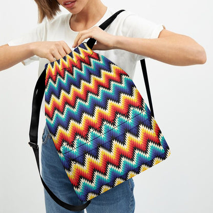 Native Tribal Inspired Pattern Print Drawstring Backpack