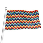 Native Tribal Inspired Pattern Print Flag