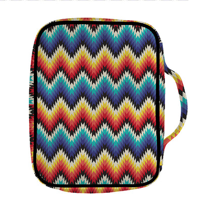 Native Tribal Inspired Pattern Print Front Pocket Bible Bag
