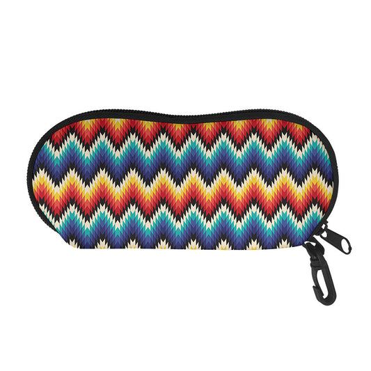 Native Tribal Inspired Pattern Print Glasses Case