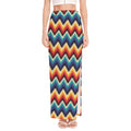 Native Tribal Inspired Pattern Print High Slit Maxi Skirt