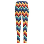 Native Tribal Inspired Pattern Print High-Waisted Pocket Leggings