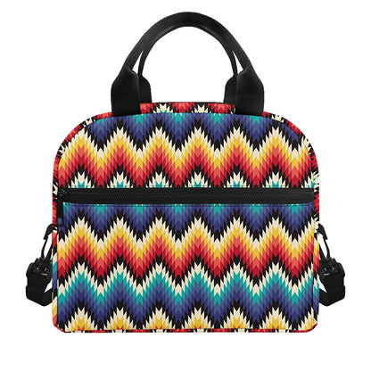Native Tribal Inspired Pattern Print Insulated Lunch Bag