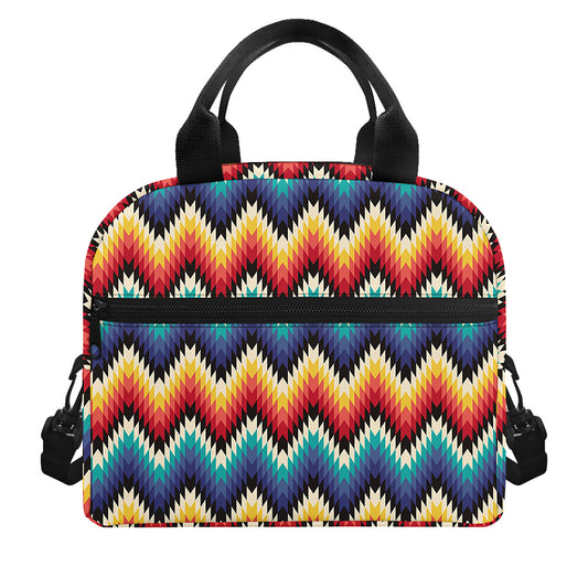 Native Tribal Inspired Pattern Print Insulated Lunch Bag