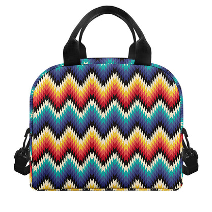 Native Tribal Inspired Pattern Print Insulated Lunch Bag