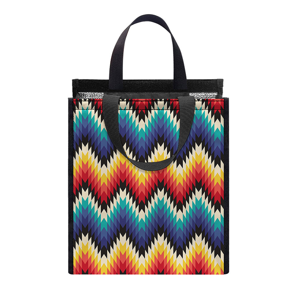 Native Tribal Inspired Pattern Print Insulated Lunch Tote
