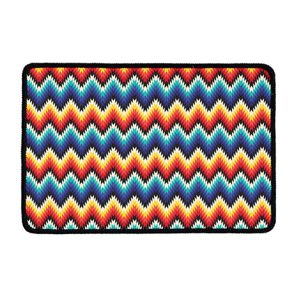 Native Tribal Inspired Pattern Print Kitchen Mat