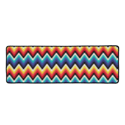 Native Tribal Inspired Pattern Print Long Kitchen Mat