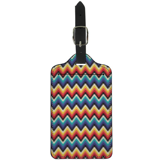 Native Tribal Inspired Pattern Print Luggage Tag