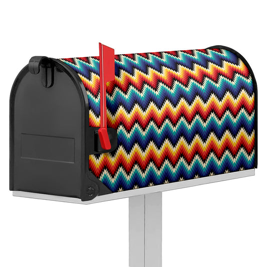 Native Tribal Inspired Pattern Print Mailbox Cover