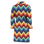 Native Tribal Inspired Pattern Print Men's Bathrobe