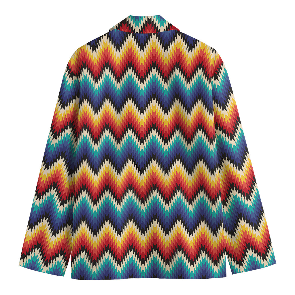 Native Tribal Inspired Pattern Print Men's Blazer